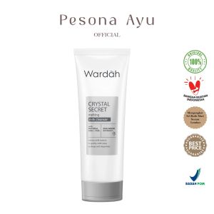 WARDAH Crystal Secret Melting Milk Cleanser 100ml - Pembersih Wajah dengan Natural AHA+PHA dan Edelweiss Extract