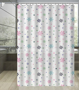 Supply peva Shower Curtain Bathroom Partition Curtain Thickened Shower Curtain Waterproof Mildew-proof Dry and Wet Separation Bathroom Curtain