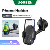 UGREEN Car Windscreen Phone Holder Gravity Stand in the Car Suction Cup compatible for iPhone 15 Pro Max，iPhone 14 Samsung S23 Huawei Samsung S24 Ultra