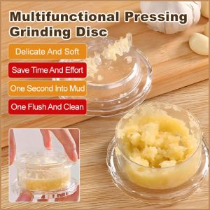 Garlic Juice Manual Operation Double Rows of Blunt Bits Garlic Grinding Pan Grinding Garlic Press