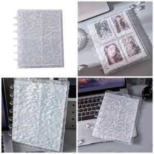 Kpop photocard chất kết dính với 4 túi trang Binder Collector Album với 80 khe cắm Acrylic Binder Bìa
