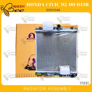 QUEEN BEE 17031 Honda Civic 1992-2000 D13B Radiator Assembly M/T 1ROW PA16 (Polar)