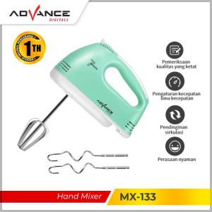 Advance Hand Mixer MX133 Alat Pengocok Telor Pengaduk Adonan dengan 7 Kecepatan Otomatis Garansi 1 Tahun