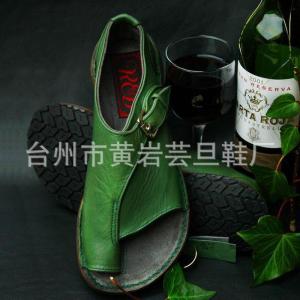 [Free Shipping] Plus-Size WomenS Sandals New Vintage Solid Color Flat Sandals For Women