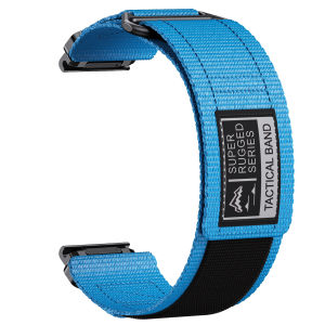 Zenia 26mm Quick Release Fit Premium Nylon Watch Strap for Garmin Fenix 8 AMOLED 7X 6X Pro 51mm Sapphire 5X Plus HR Instinct 3 50mm 2X Solar Tactical D2 Tactix 7 Elite/Bravo/Charlie/Delta PX Quatix Descent Mk1 Mk2 Mk2i Mk3i 51mm Enduro COROS VERTIX 2 2S