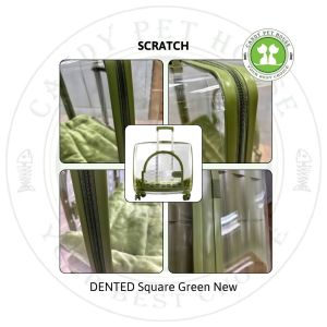 Beg Pengangkut Haiwan Peliharaan Beroda / Pet Carrier Luggage Large Full Transparent - Up to 12kg