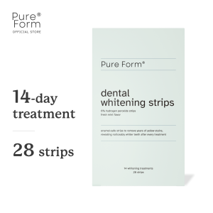 Pure Form® Dental Whitening Strips | 28 Strips | Effective Teeth Whitening for Everyday Use