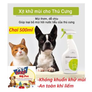 (CHÍNH HÃNG SOS EnOug) Chai xịt khử sạch mùi hôi và diệt khuẩn không gian sống và chuồng nuôi cho chó mèo