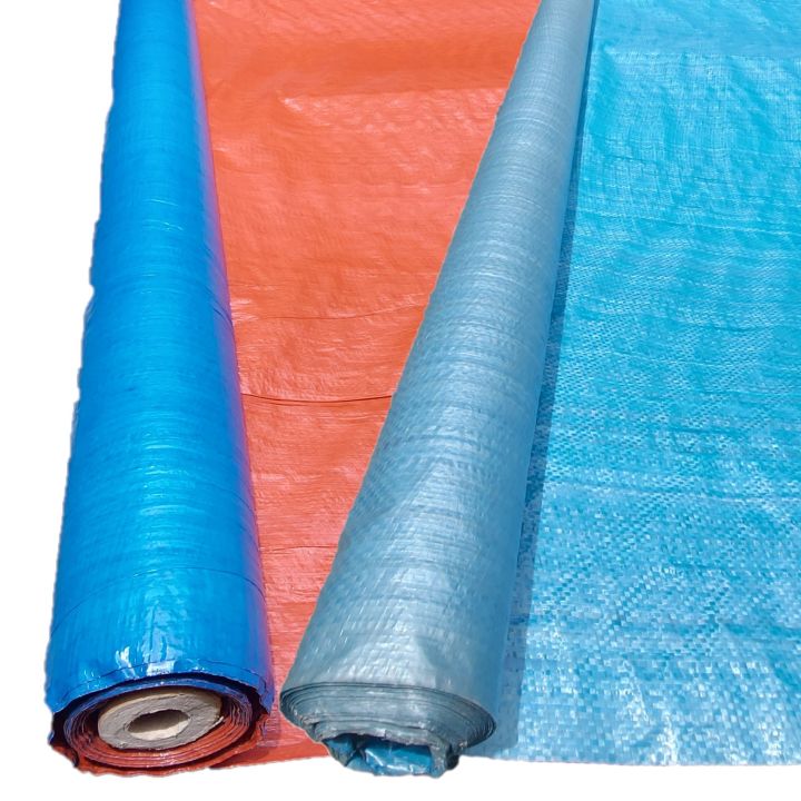 Sakolin Laminated Sack Lona Blue / Orange 8ft x 1 Meter | Lazada PH