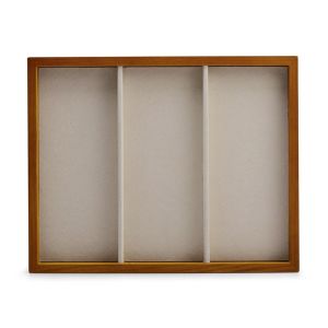 Oirlv ถาดไม้ทึบสำหรับจัดแสดงเครื่องประดับที่ใส่สร้อยข้อมือที่เก็บถาดเครื่องประดับถาดจัดระเบียบ P062