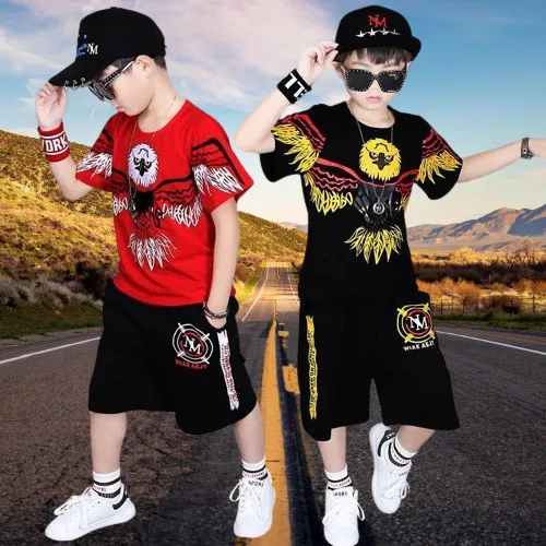 Bộ đồ năng động chất cotton co giãn cho bé trai