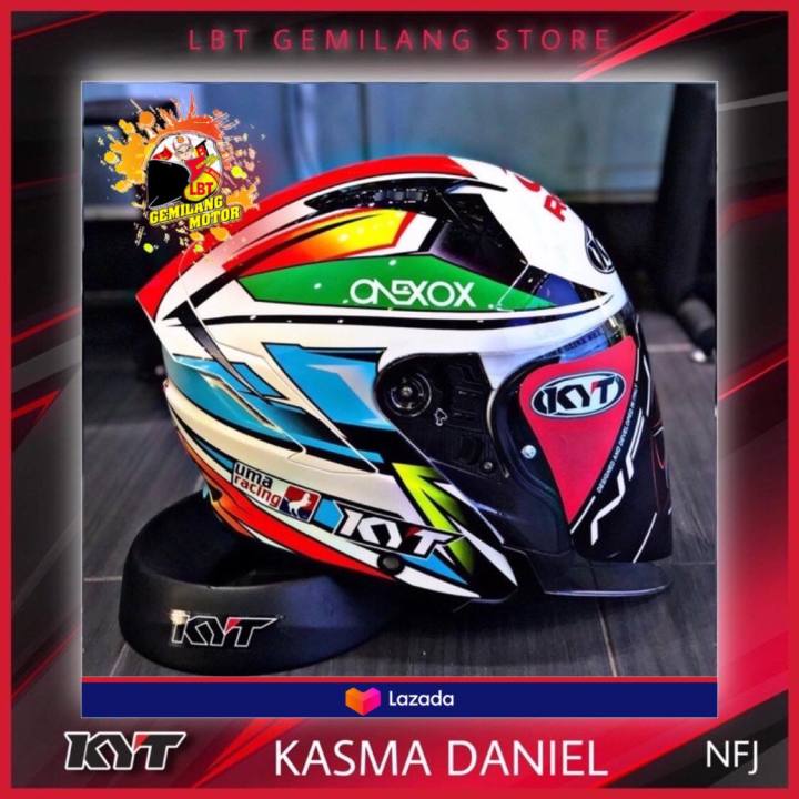 KYT NFJ Double Visor Original Product By KYT Helmets Malaysia