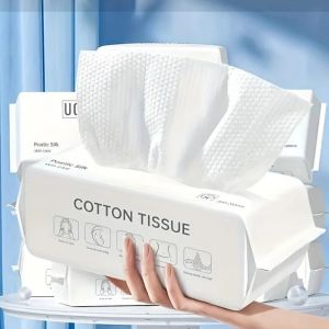 50/100PCS Disposable Wash Face Towel Clean Face Towel Cotton Remove Makeup Facial Tissue Wash Towels