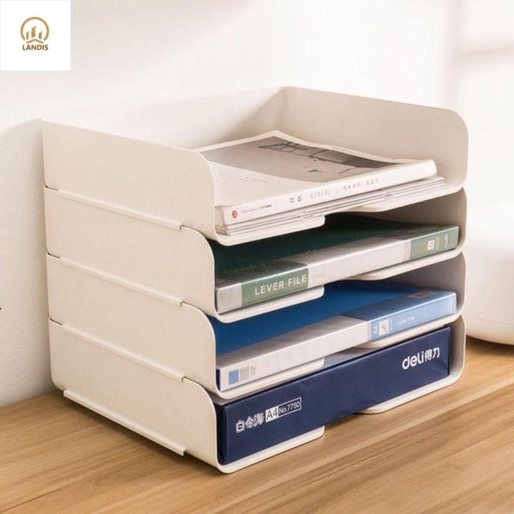 LANDIS 1 Pcs File Organizer A4 File Storage Tray Desktop Organizer