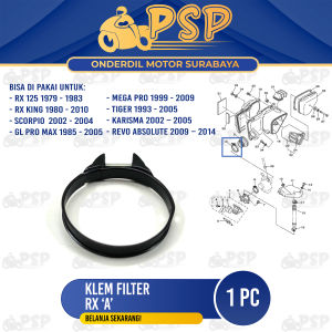 Klem Filter RX "A" - Kleman Karet Filter Karburator Karbu PE Besar RX King GL Pro Mega Pro Tiger