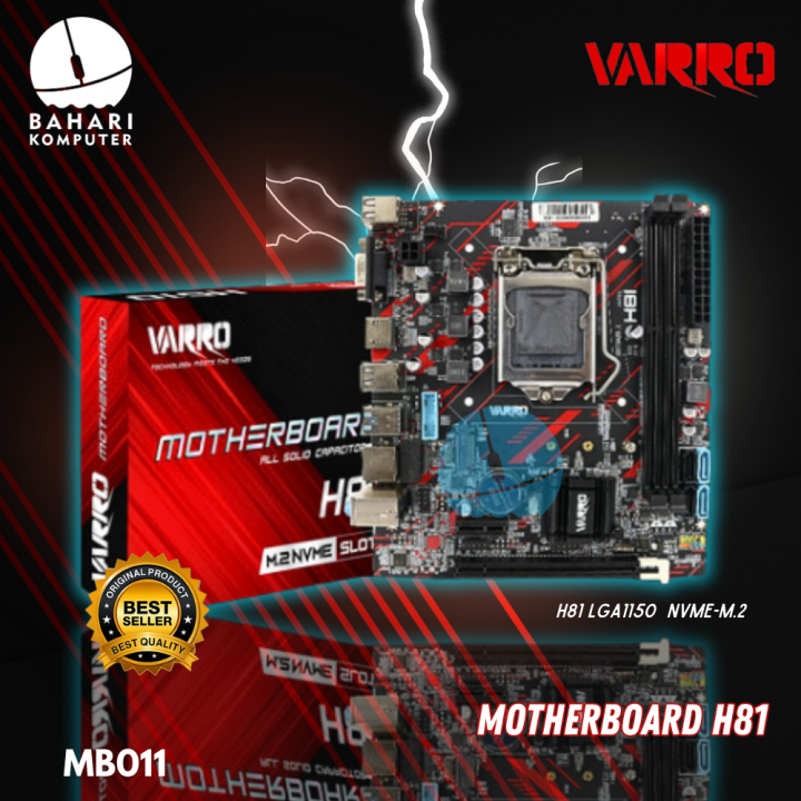 Motherboard Varro H81 socket LGA 1150 NEW | Mobo PC H81 | Lazada Indonesia