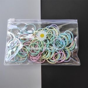 SM B-02 FREE POUCH-100PCS IKATAN RAMBUT ANAK/IKAT RAMBUT KARET