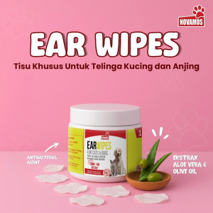 NOVAMOS Tisu Telinga Kucing dan Anjing isi 150 pcs