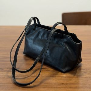 BeeGreen Women Genuine Leather Shoulder Bag Daily Small Commuter Bag Elegant Underarm Bag