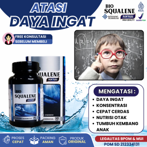 Minyak Ikan Bio Squalene Peningkat Daya Ingat Anak Atasi Konsentrasi Anak Obat Cepat Cerdas Untuk Nutrisi Otak Atasi Tumbuh Kembang Anak - Minyak Ikan Asli Hati Hiu 100% Produk Original Tanpa Efek Samping