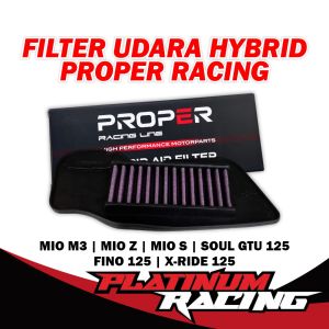 MIO M3 - X RIDE 125 CC FILTER UDARA RACING PROPER RACING BY PLATINUM RACING