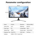 EasyPC | Nvision EG24S1 / EG24SW 165Hz / EG24S1 PRO 180HZ Flat /  EG24SW PRO 180HZ Flat IPS Panel 24" Gaming Monitor Black and White For Desktop PC. 