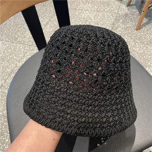 MINFEN Elegant Fashion Sun Visor Foldable UV Protection Hollow Out Women Straw Hats Sun Hat Bucket Hats Beach Cap