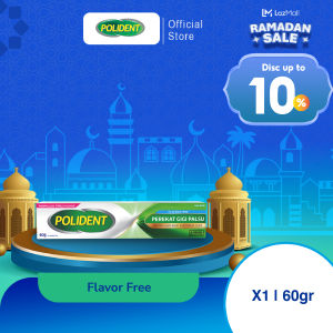 Polident Perekat Gigi Tiruan Flavor Free 60g