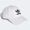 adidas Lifestyle TREFOIL BASEBALL CAP Unisex White FJ2544. 
