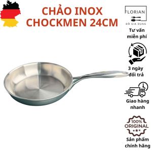 Chảo CHOCKMEN 24cm chảo inox chảo inox 24cm chảo bếp từ chảo cạn 24cm chảo từ CHOCKMEN 24cm