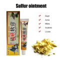 ZB 20g Herbal Sulfur Ointment 100% Original Scabies Treatment for Human Natural Scabies Ointment Insect Bites Ointment Head Pubic Lice Removal Treatment Scabies Mite Seborrheic Dermatitis Anti Fungal Ointment Scabies Cream. 