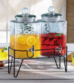 Casa Studio Lindsay Glass Dispenser Stand Set. 