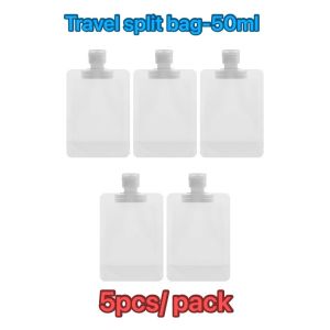 3in1 Travel Shower Shampoo Gel Split Bottles Portable Traveling Toiletries Dispenser Bottle