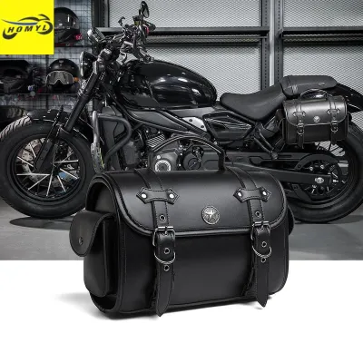 Homyl Motorcycle Saddle Bag Lightweight 2 Adjustable Straps Multipurpose Tool Bag