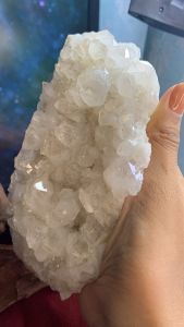 ổ đá Thạch Anh trắng clear quartz pha lê tinh thể lắp lánh tự nhiên thiên nhiên mã 297