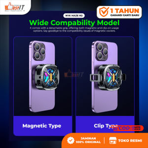 Cooler Fan with Bracket NYK Nemesis HAZE H2 Pendingin Handphone