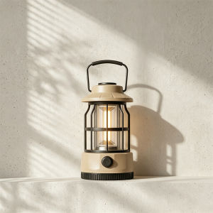 Outdoor Vintage Camping Lantern Rechargeable LED Light Stepless Dimming Hanging Lamp Retro Room Decor Night Light For Tent Glamping Hiking Survival Emergency Kit