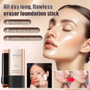All-day makeup flawless eraser💖 Dual-ended foundation stick Flawless eraser foundation stick Light makeup concealer stick Nude flawless foundation Long-lasting makeup double-ended foundation stick