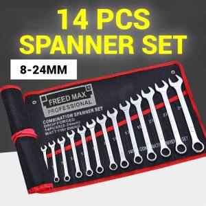 🔥 Combination Wrench Tool Set 16pcs 8-32mm Professional Dual Purpose Allen Wrench Set for Motorcycle
