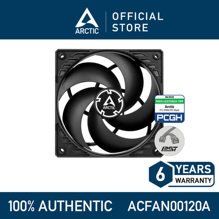 ARCTIC P12 Value Pack 5 x 120mm 12cm Black PC Case Fans 1800RPM 3-Pin 56.3CFM ARCTIC P12 Value Pack 5 x 120mm 12cm Black PC Case Fans 1800RPM 3-Pin 56.3CFM