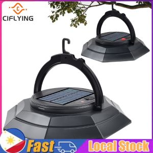 【Arrive In 1-3 Days】 Hanging Solar Tent Lamp Rechargeable Camping Light 3 Light Modes for Outdoor Indoor Home Shed Garden