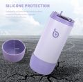 BOTTLE BOTTLE Kids Water Bottles 12 oz Insulated Water Bottles for School with Leak Proof Lid Double Wall Vacuum Stainless Steel Cup Keep Hot and Cold for Boys Girls Travel purple. 
