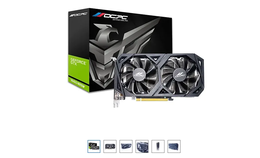 Card 1660 Super Ultra Graphics Card Sc Ultra Gaming EVGA GeForce