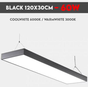 SamSpace Home Linear Office Pendant Light Lamp Downlight Chandelier Wood Long LED Ceiling Hanging Lampu Tube Siling 客厅灯
