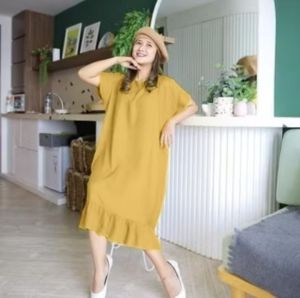 Baju Atasan Blouse Casual Polos Lengan Pendek Wanita Busui Bahan Rayon Premium Daster Polos