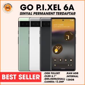 Google Pixel 6A 6/128GB SINYAL TERDAFTAR Super Istimewa Mulus Seperti Baru Imei Terdaftar