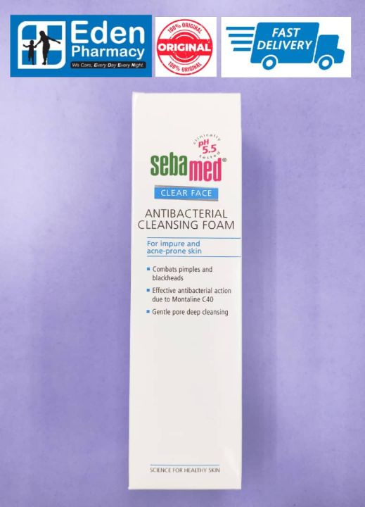 Sebamed clear face antibacterial cleansing foam ( 150ml ) Lazada
