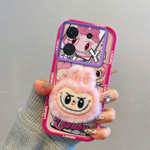 New Casing Infinix Zero 30 Hot 40 Pro Hot 40i Zero30 4G 5G Cute Colour 3D Plush Cartoon Phone Case with Dolls Lanyard Lens Protection Silicone Soft Cover