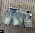 Quần short jean nam phối hoạ tiết sau túi hình ngựa siêu hot, phong cách thời trang trẻ trung chuẩn Menswear. 