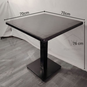 Wfurniture Durable Super Top Dining Table Premium Restaurant Table Cafe Table Solid Meja Makan Kafe